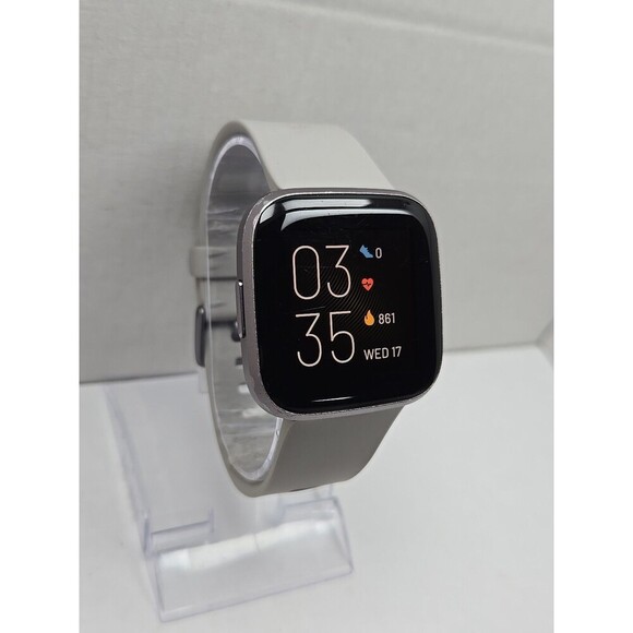 Fitbit Versa 2 Smartwatch Gray 40mm Alexa WR50M Always On Display No Charger - Picture 3 of 10